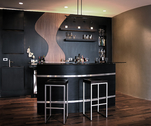 Black Home Bar Furniture Decor IdeasDecor Ideas