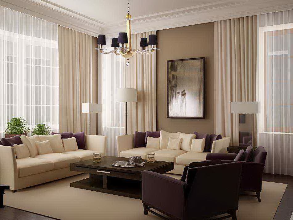 modern drapes living room