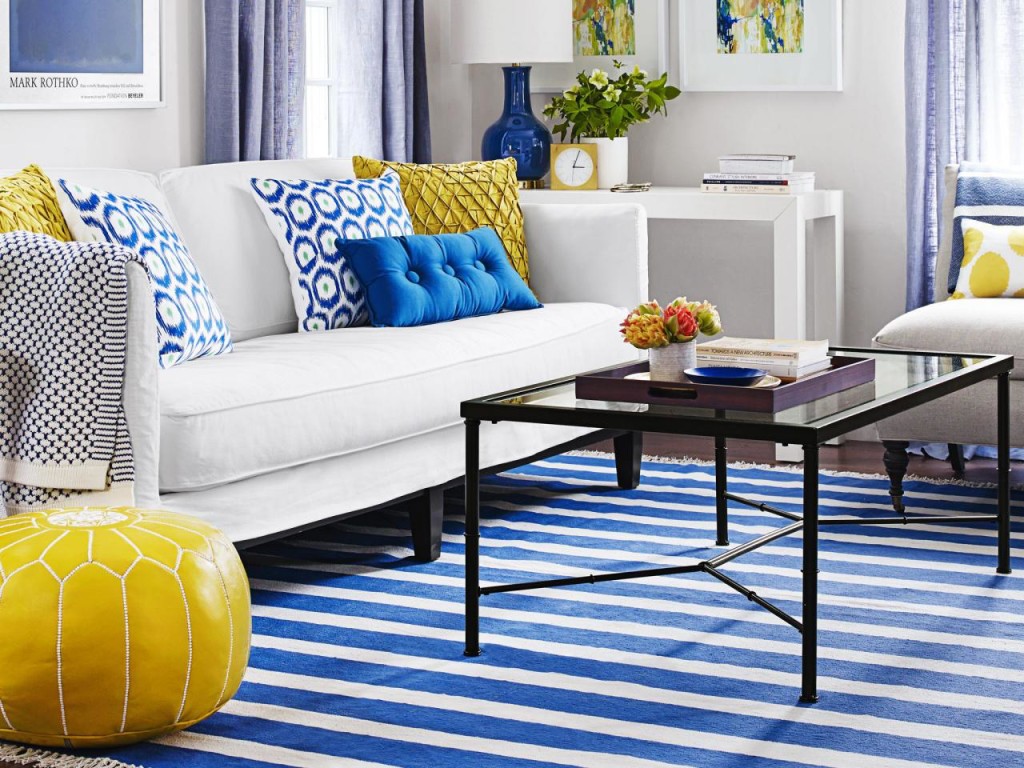 Blue Living Room Rug Decor IdeasDecor Ideas