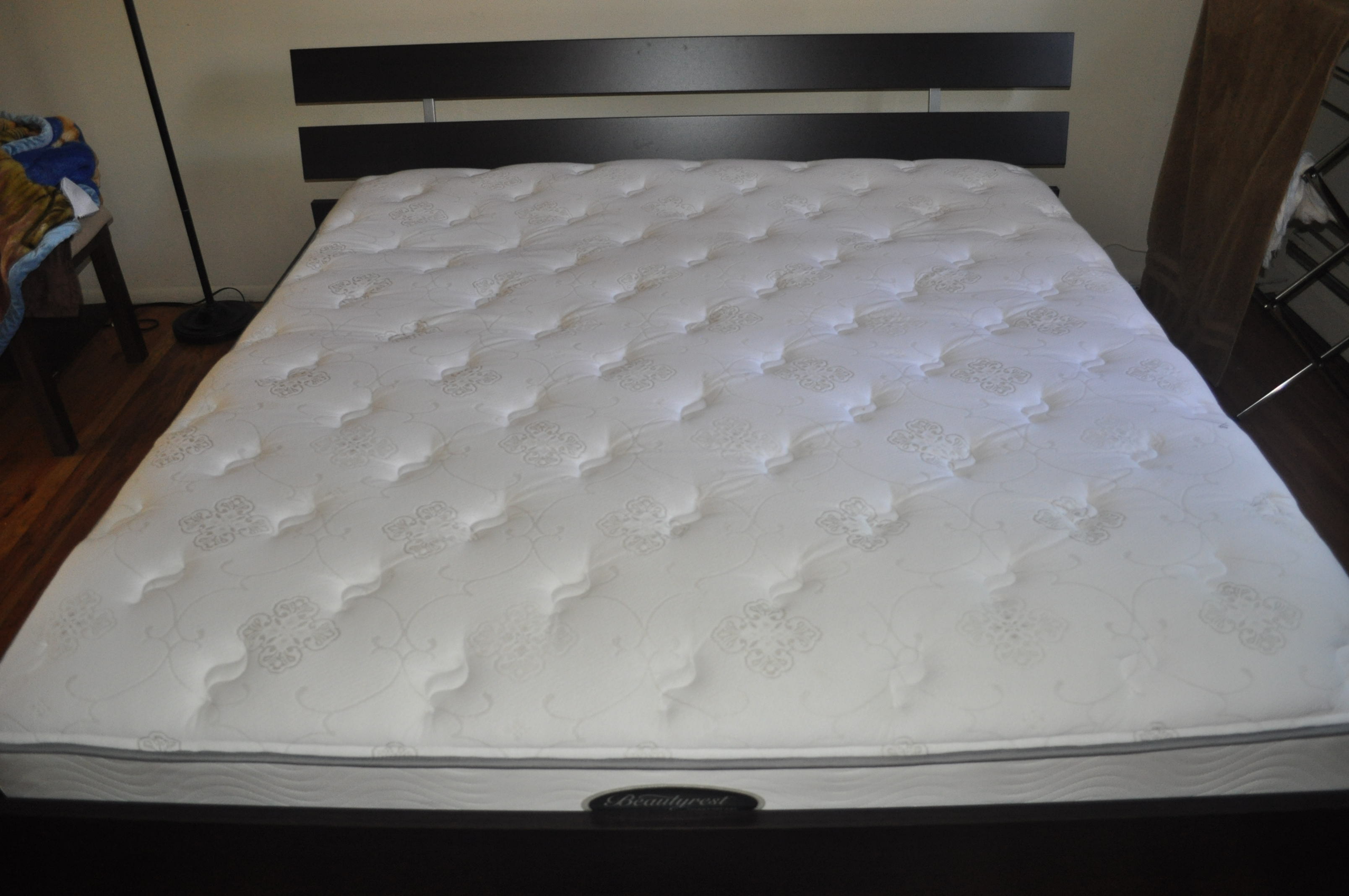king-size bed with mattress