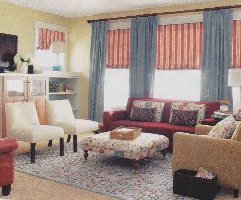 country living room curtains ideas