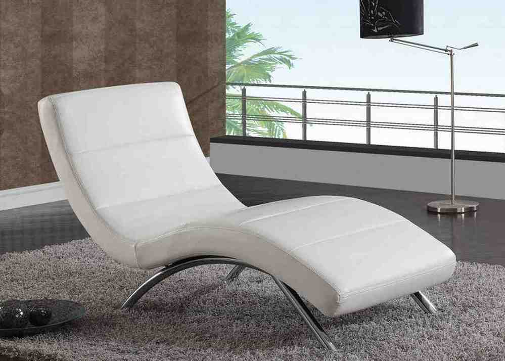 Grey Chaise Lounge Chair Living Room Set