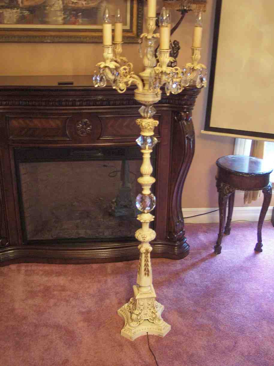 candelabra floor tall lamp french provincial icanhasgif
