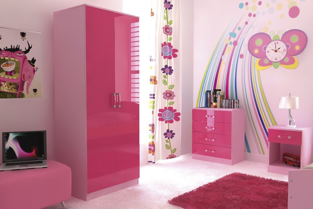 pink children's bedroom furniture