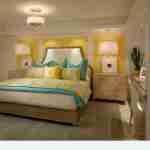 Turquoise and Yellow Bedroom