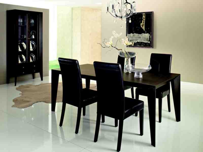 dining room sets black chairs