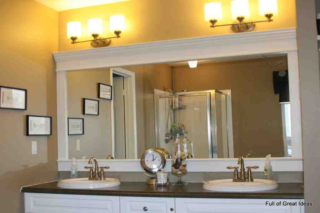 Large Framed Bathroom Mirrors 