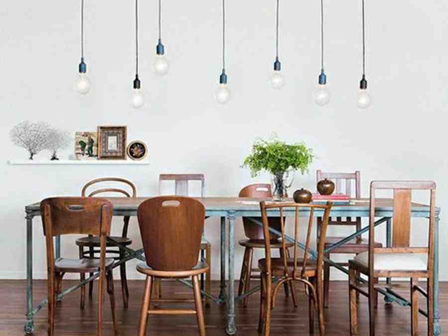 mismatched dining room chairs