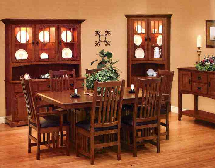 Mission Style Dining Room Table / New Classic Mission Dining Room - Amish Furniture Designed - This style dates back to the 19 th century but remains popular in homes today because of the simple yet elegant style.