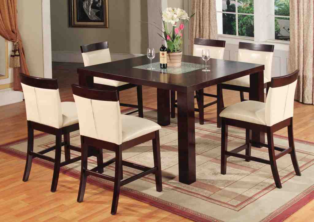 kitchen bar height table and chair sets