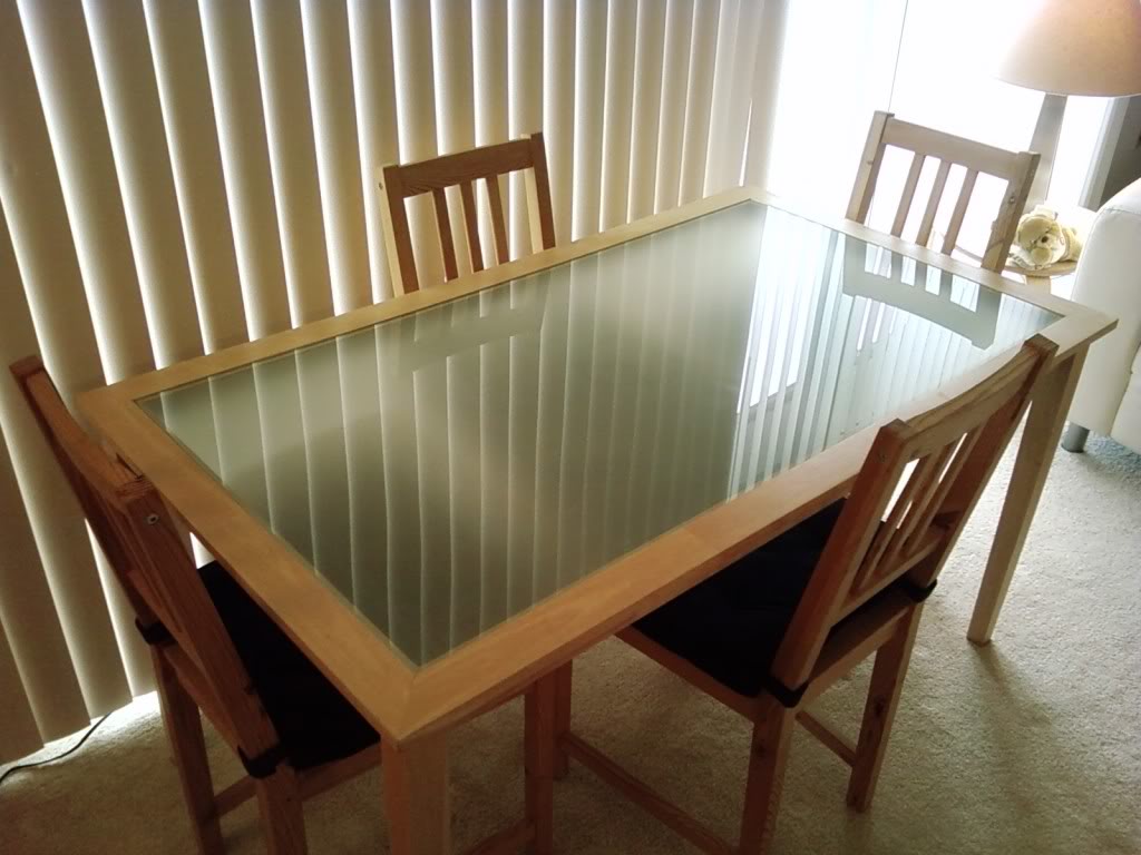 ikea glass kitchen table