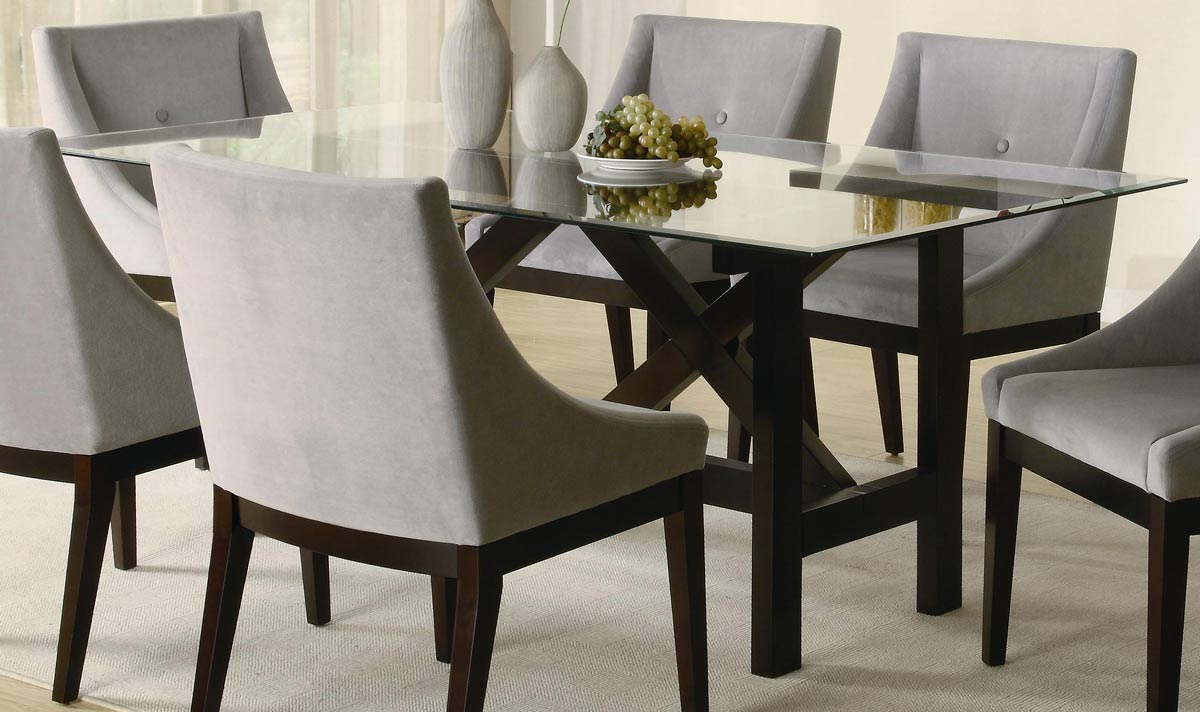 Rectangle Glass Top Dining Table - Decor Ideas