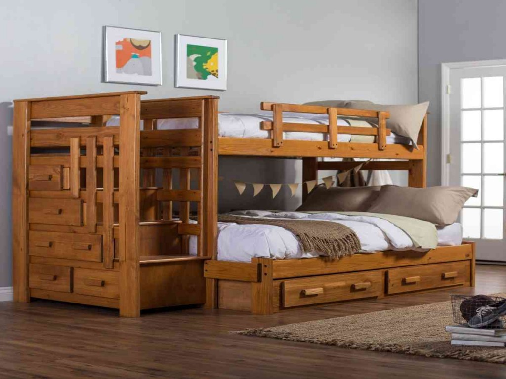 cheap twin over full bunk beds with mattress