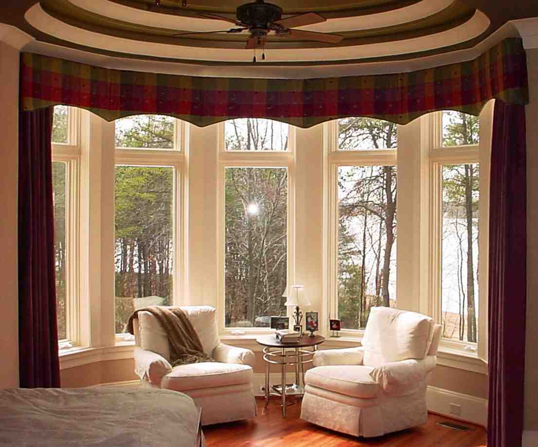 L-Shaped Curtain Rods Living Room