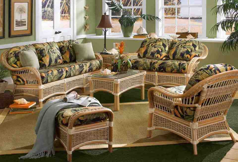 rattan chair living room