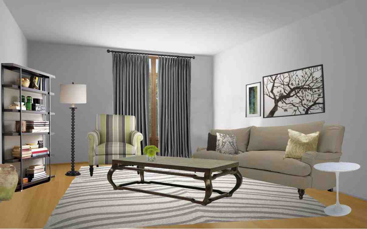 Image Of Living Room Paint In Grey