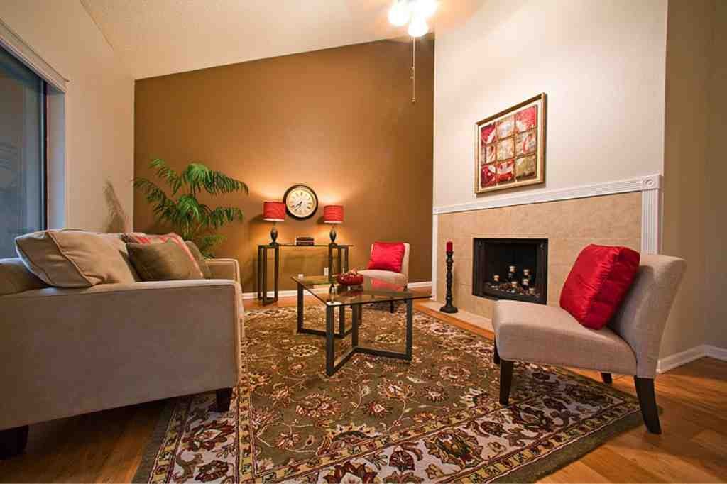 accent wall apartment living room ideas