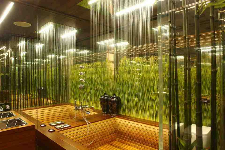 bathroom decor rainforest bathrooms interior natural bath beckon spa nature tile bamboo tropical contemporary icanhasgif outside inspired box floor designs