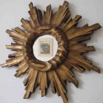 Wooden Starburst Mirror