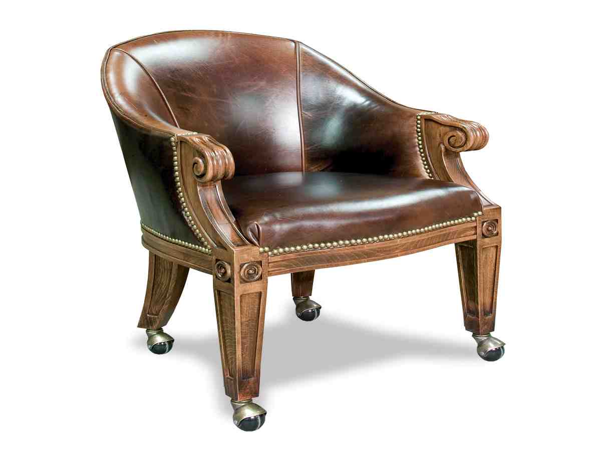 Dining Room Chairs With Casters Leather